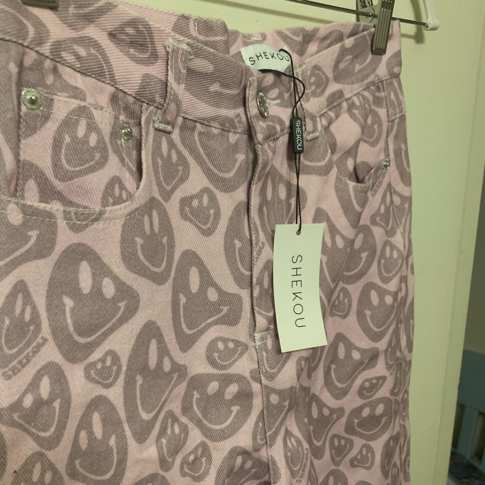 Shekou smiley purple jeans